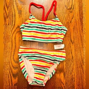 Two piece girls swim suit